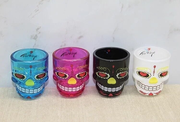 İstanbul Temalı Cam Kurukafa Shot Bardak