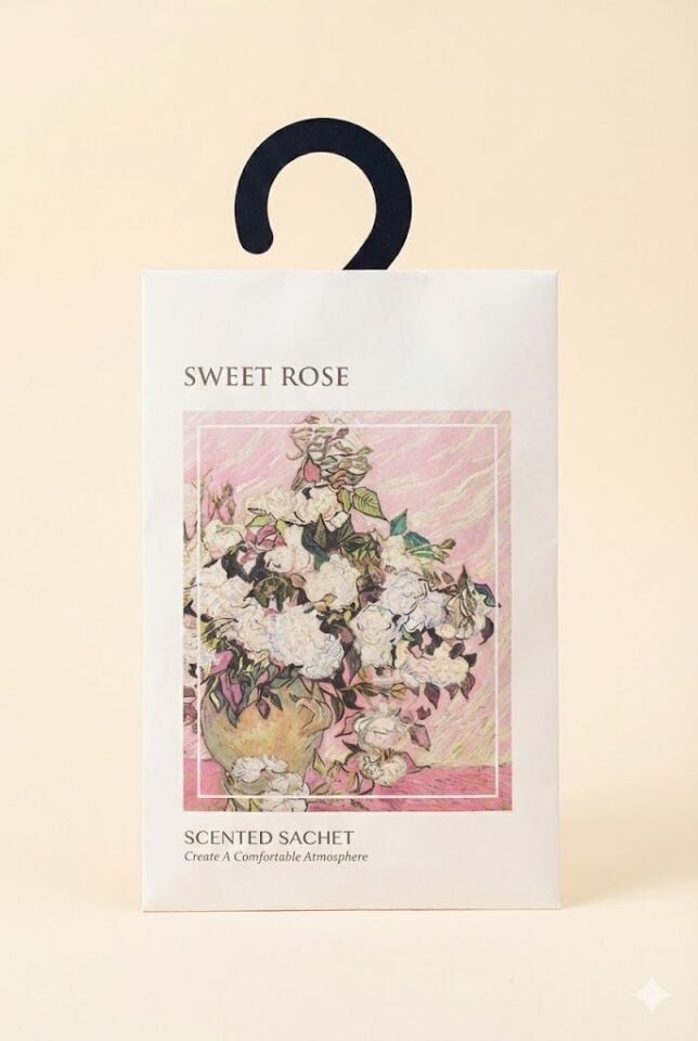 sonx GÜL  Dolap ve Çekmece Kokusu –1 ADET Askılı Koku Poşeti,  Uzun Ömürlü Koku