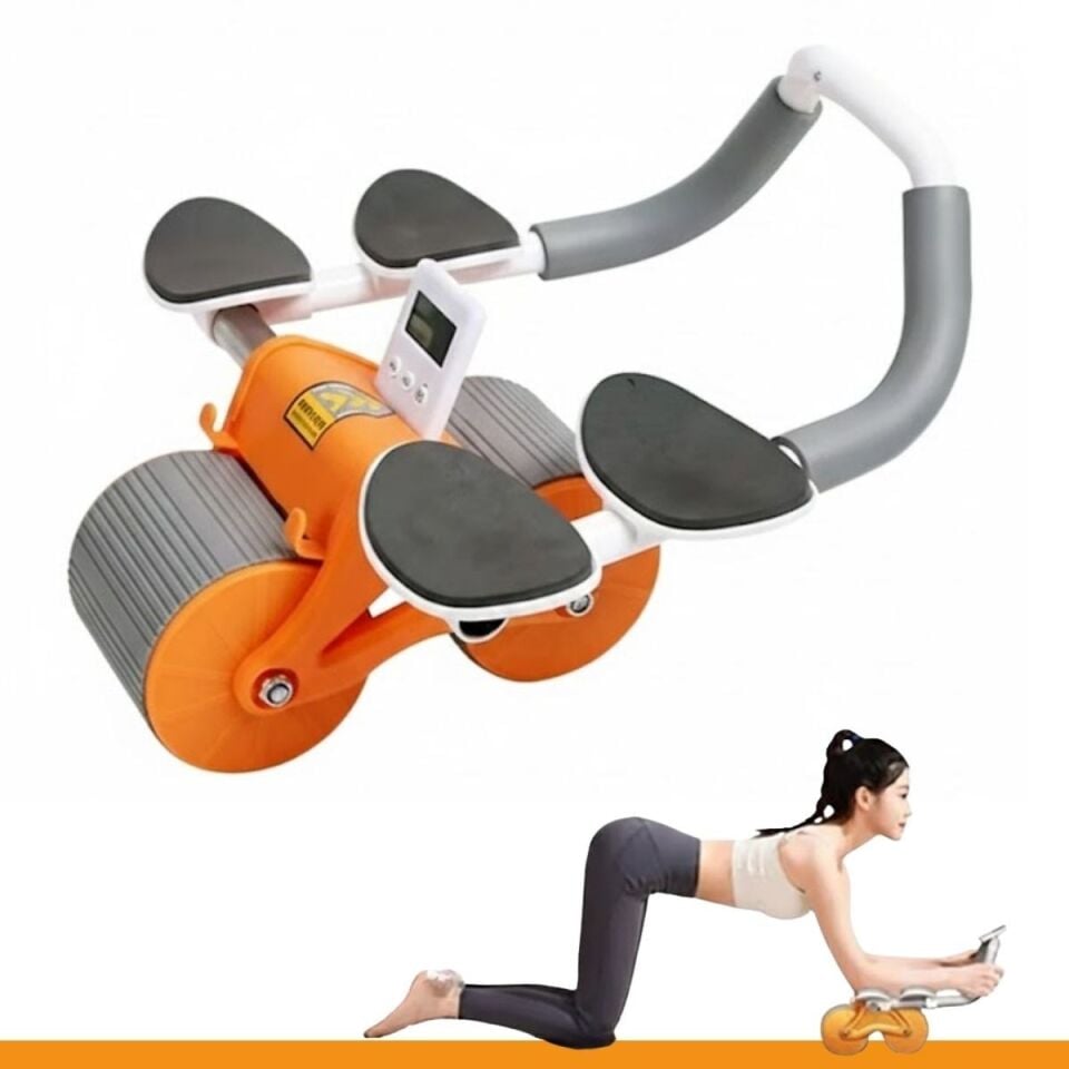 AD Dijital Sayaçlı Çek-Bırak Mekik Aleti – Karın ve Core Güçlendirici Evde Spor Aleti