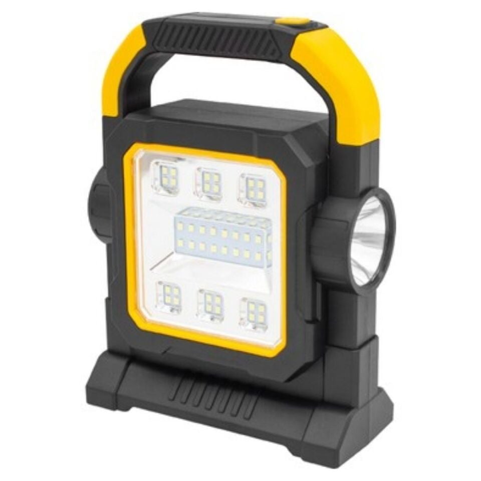 AD HelloCloud Şarjlı Solar LED Çalışma Işığı | USB Çıkışlı Taşınabilir Projektör Lamba