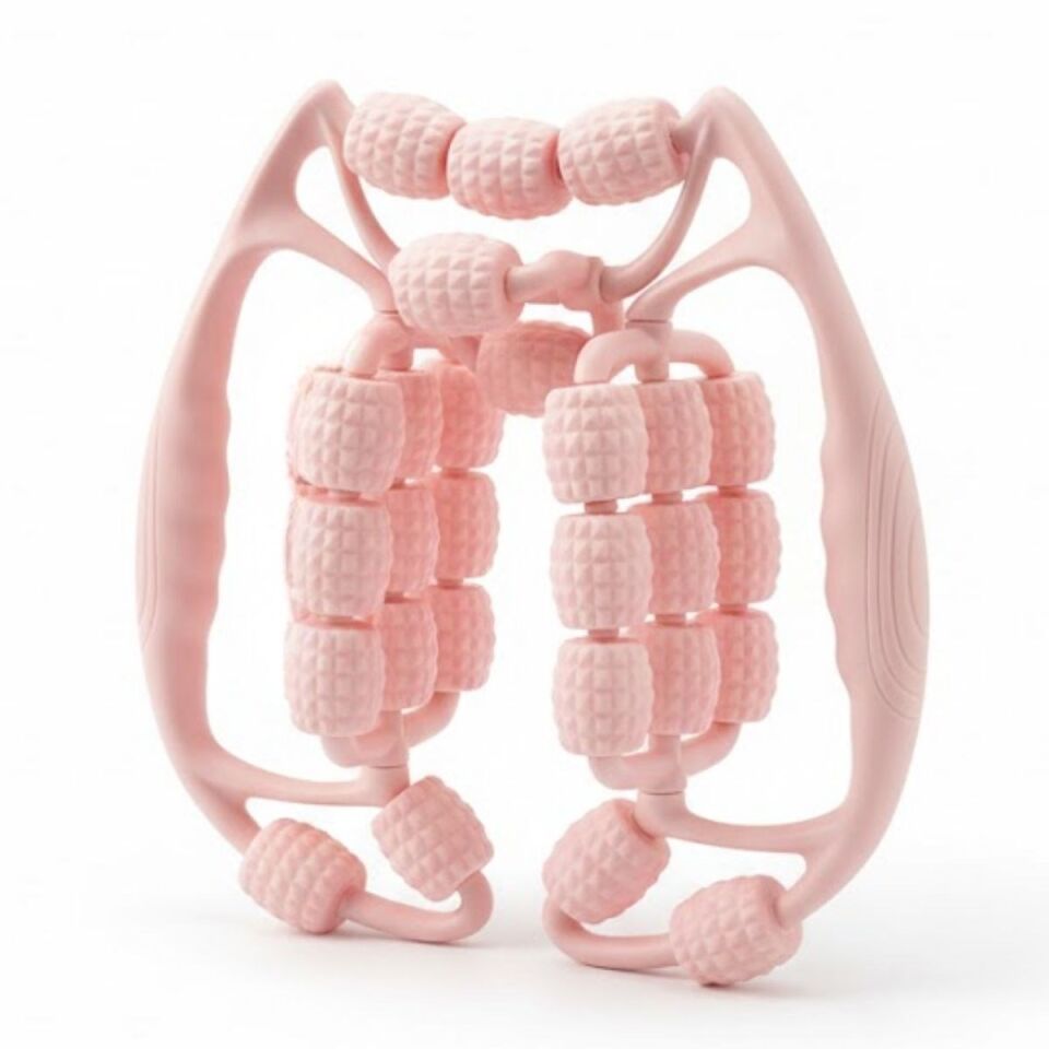 AD 27 Tekerlekli Lenfatik Masaj Roller – Selülit Giderici, Cilt Sıkılaştırıcı, Bacak Kol Sırt Masaj Aleti