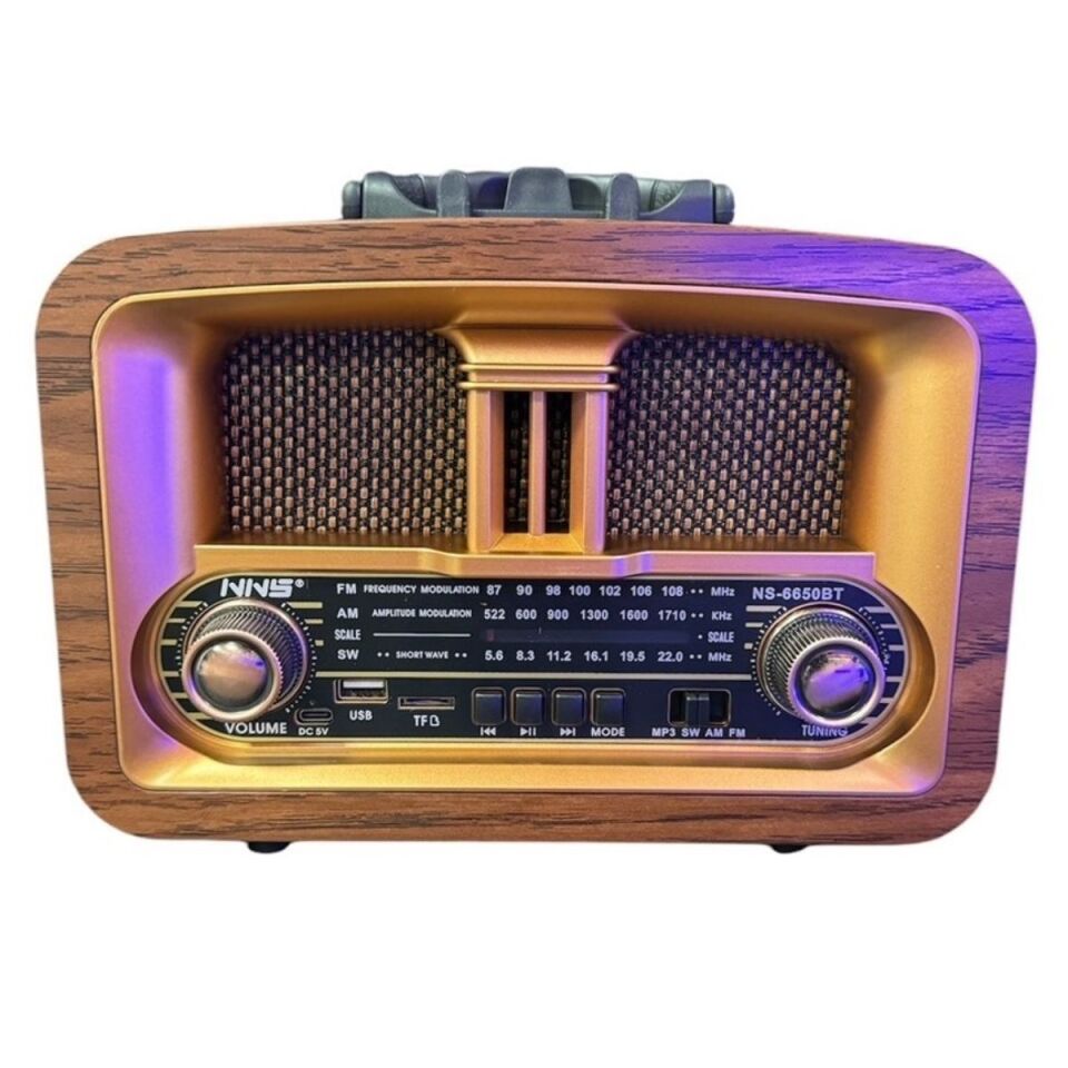AD Taşınabilir Klasik AM/FM/SW  Retro Ev Radyo USB ile Şarj Olabilen Retro Radyo