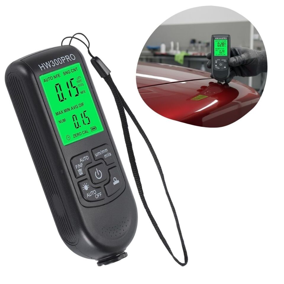 AD Yüksek Hassasiyetli Dijital Boya Kalınlık Ölçer – Araç Kaporta ve Endüstriyel Yüzeyler için Yüzey Ölçüm Cihazı