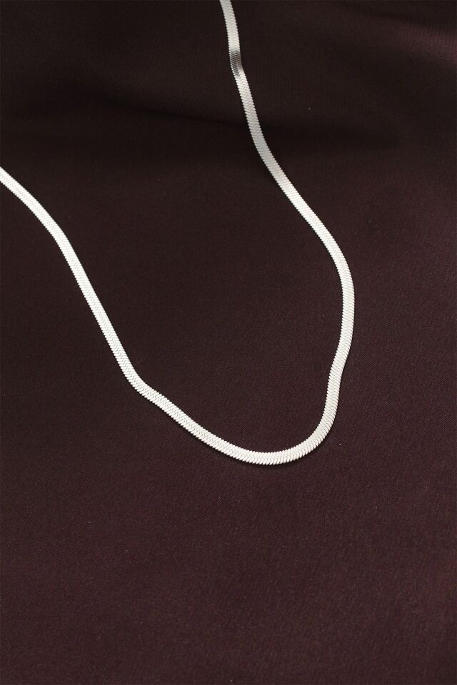 Mey İthalat® 316L Çelik Gümüş Renk 60 cm İtalyan Zincir Kolye