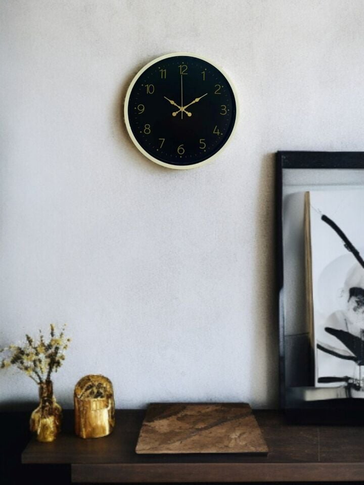 36 Cm Standart Krem Duvar Saati