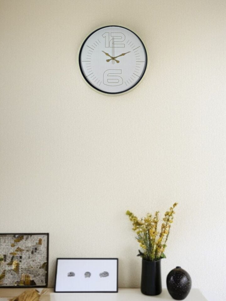 36 Cm Sade Dekoratif Duvar Saati