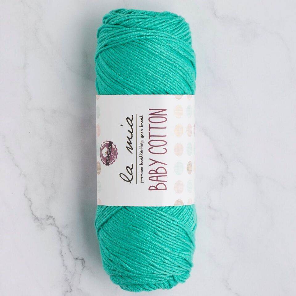 La Mia Baby Cotton Yeşil El Örgü İpi - L044 - 33653