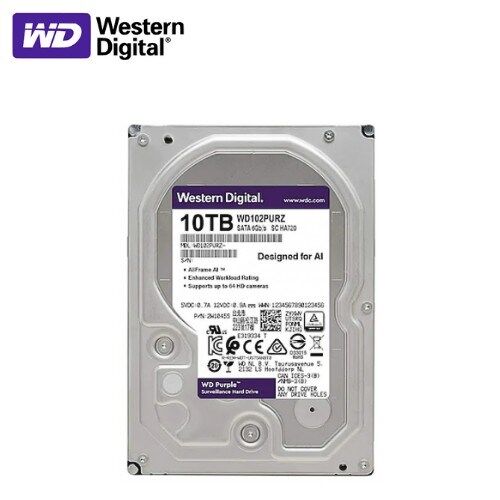 Western Digital Purple WD102PURZ 3.5'' 10 TB 7200 RPM SATA 3 HDD