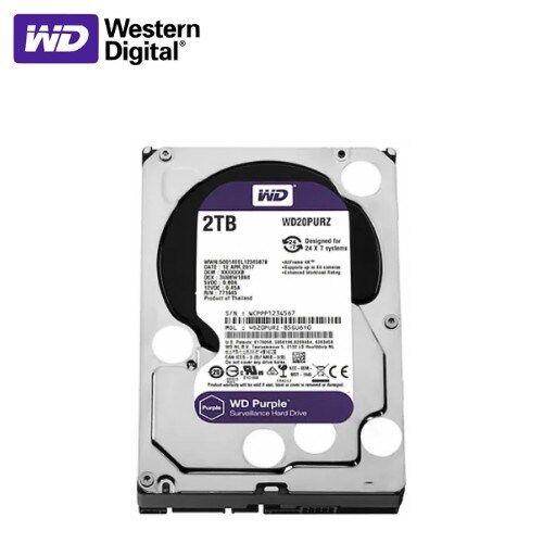 WD Purple WD20PURZ 2 TB 3.5'' SATA 3 64 MB 7/24 Güvenlik Kamerası Diski