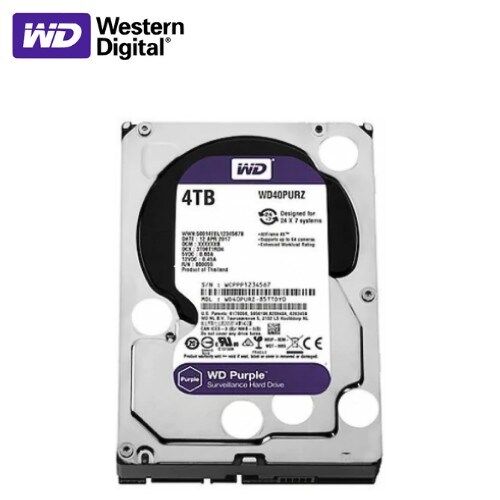 WD Purple WD40PURZ 4 TB SATA 3 HDD 3.5'' 7/24 Güvenlik Diski