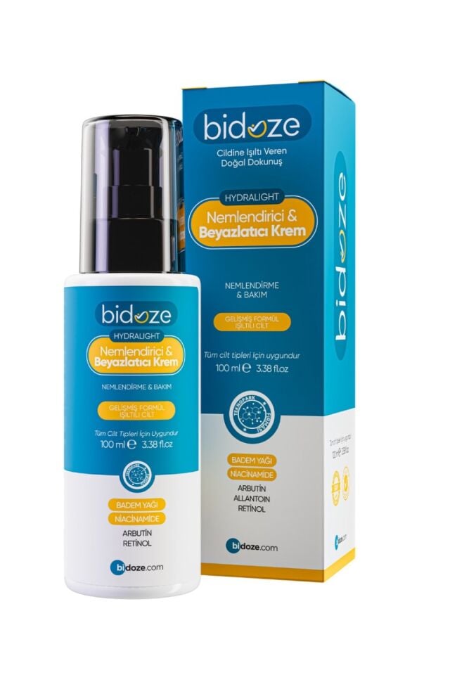 Bidoze Hydralight Nemlendirici & Beyazlatıcı Krem 100 Ml