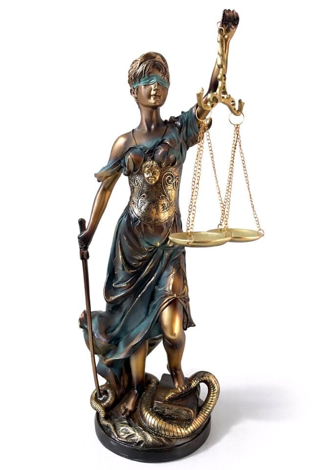 55x17 cm Polyester Adalet Biblosu