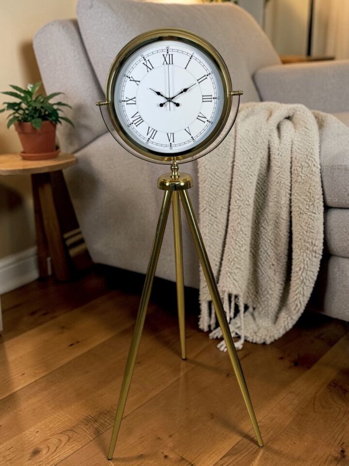Prestige Roma Gold Tripod Ayaklı Saat