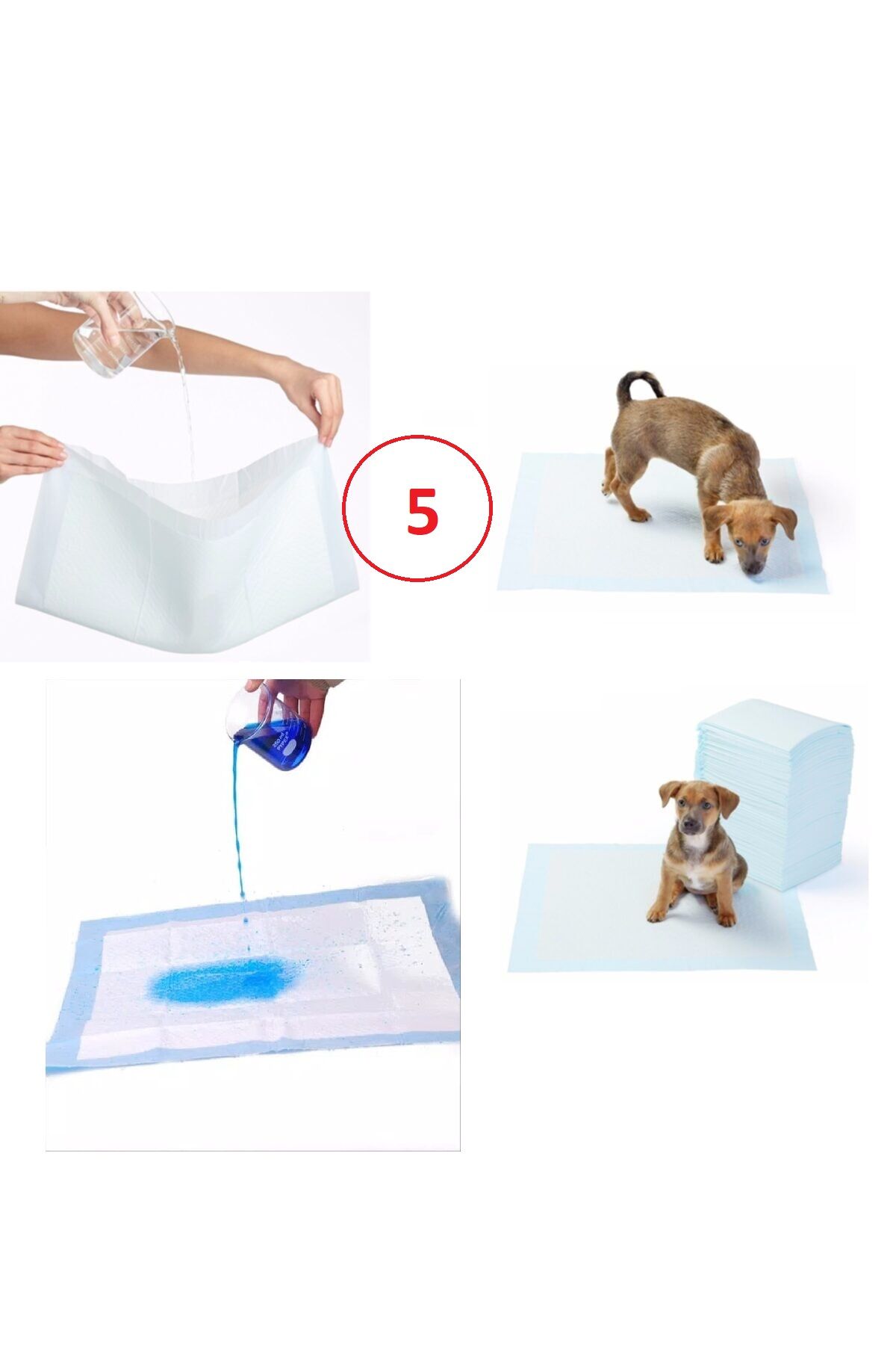 Yıkanabilir Köpek Çiş Pedi - 100 X 70 Cm 5li Paket (491491)