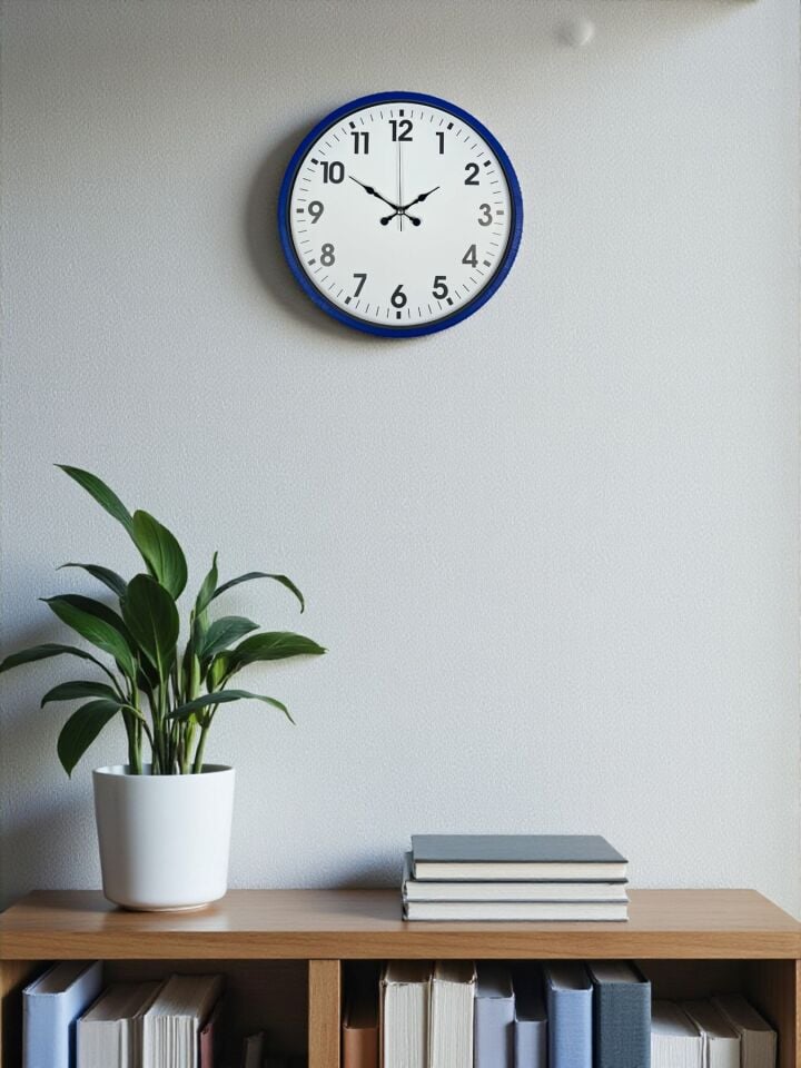 36 Cm Lacivert Standart Duvar Saati