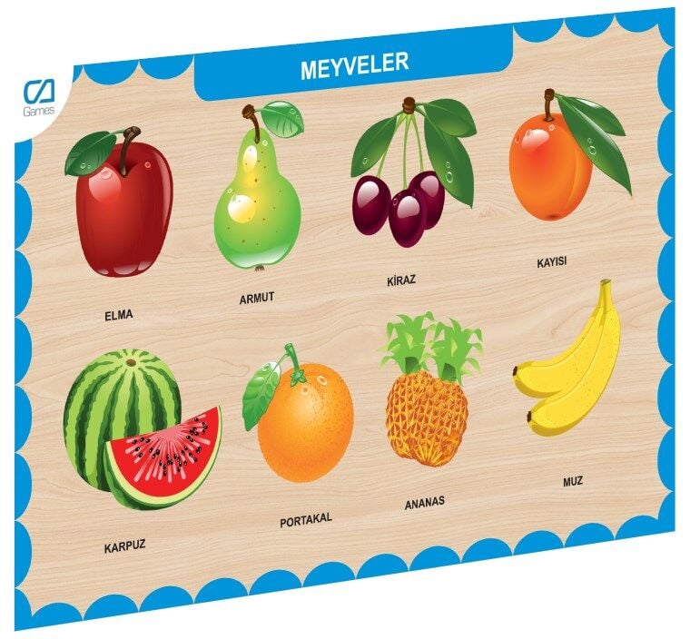 CAAHS-3206 CA GAMES AHŞAP MEYVELER BUL-TAK