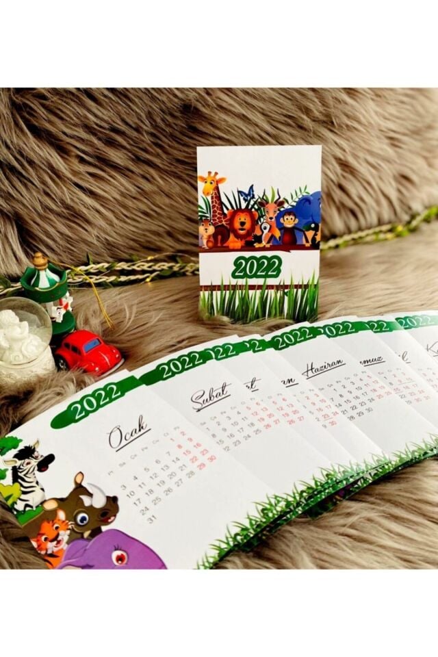 Safari 2022 Takvim Kartları - Ayaklı