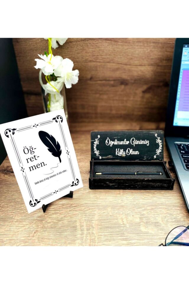 Öğretmenler Günü Kalem Kutusu Ve Kart Seti