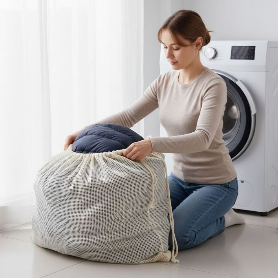 AD Battal Boy 120x150 cm Mont ve perde Yıkama Filesi–Extra Büyük, Dayanıklı, Nefes Alabilir Çamaşır Koruma Torbası