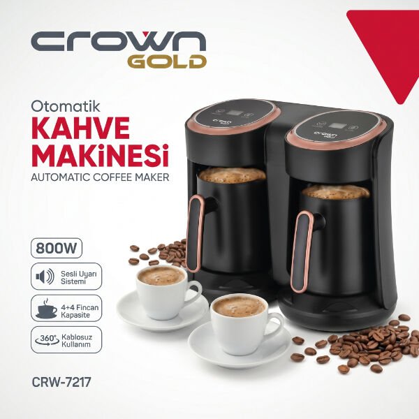 İkili Otomatik Türk Kahve Makinesi