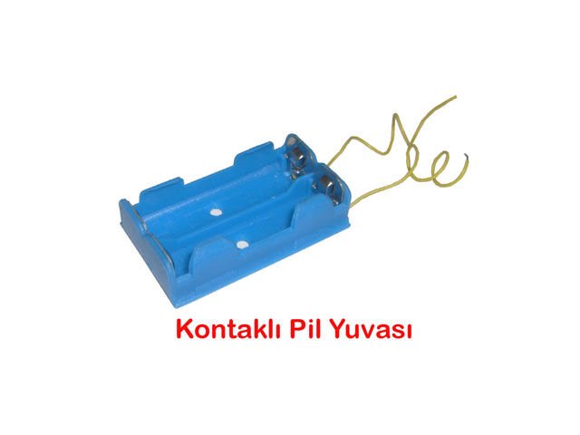 Pil Yuvası - Okul Deney Pil Yatağı 10 Adet (491491)