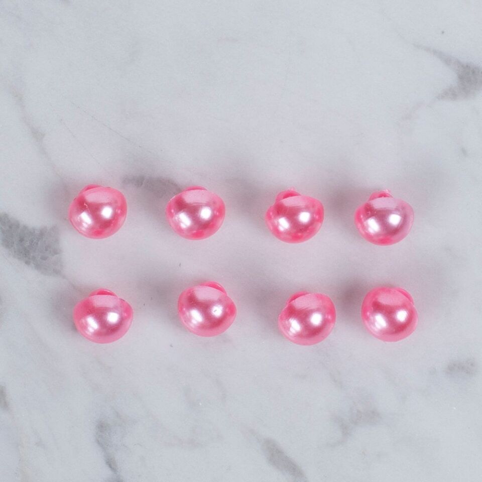 Loren Crafts 8 li Pembe Düğme - 0151