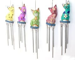 Üstü Ahşap Altı Metal Rüzgar Çanı