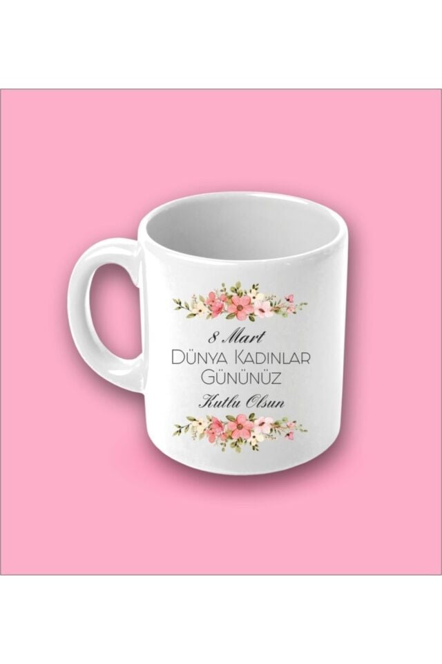 Kadınlar Günü Kupa Bardak - Model1