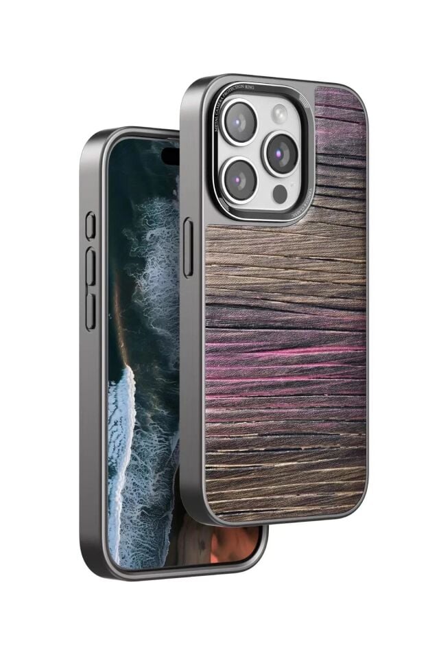 Mey İthalat®  iPhone 15 Pro Wave Kapak - Pembe