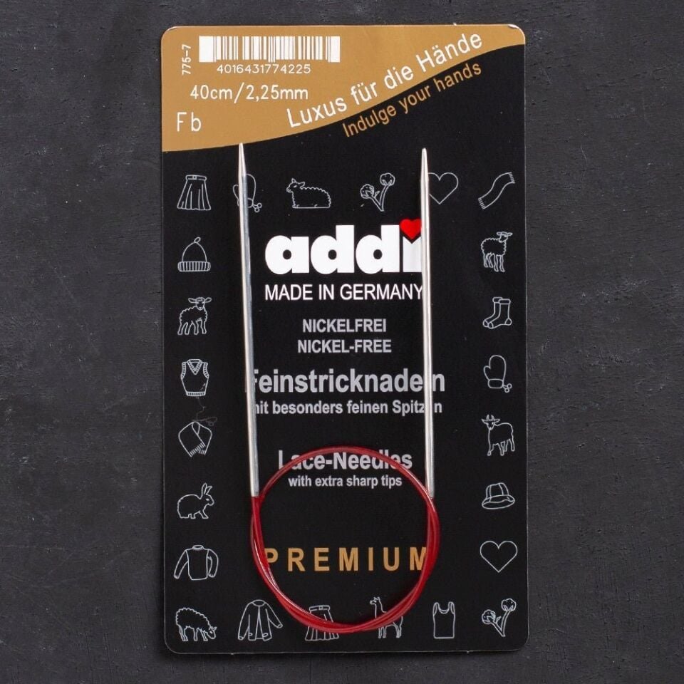 Addi 2.25mm 40cm Misinalı Dantel Şişi - 775-7