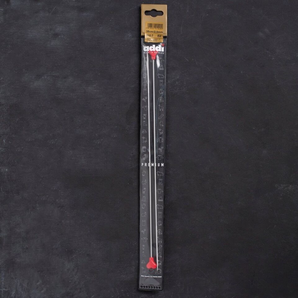 Addi 2mm 35cm Klasik Alüminyum Hızlı Örgü Şişi - 2