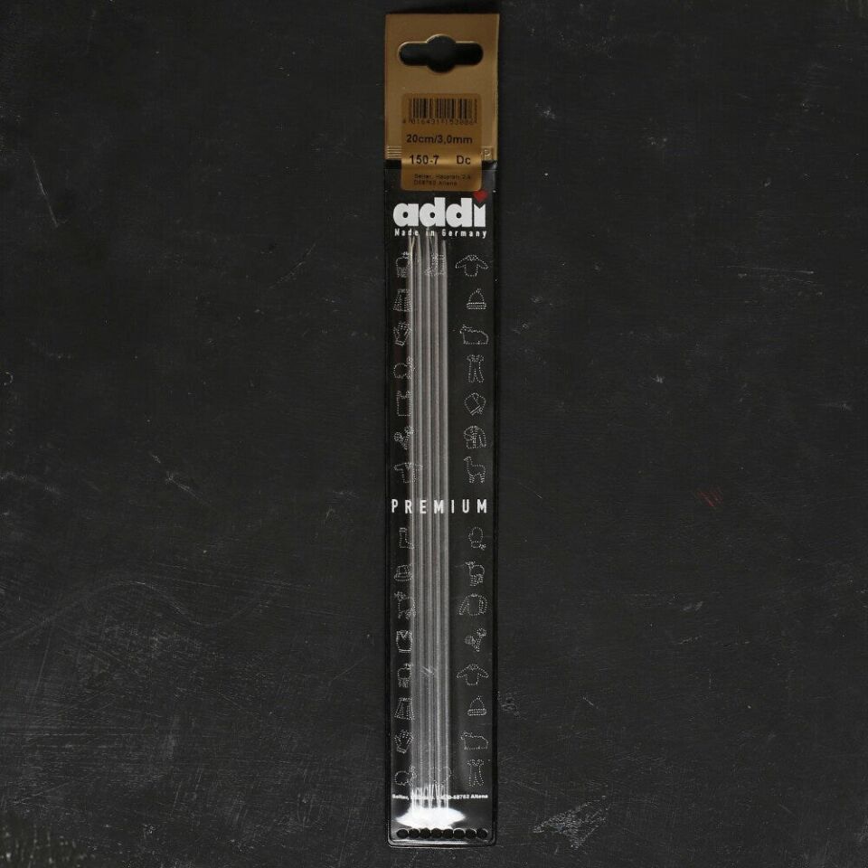 Addi 3mm 20cm Çelik Çorap Şişi - 150-7