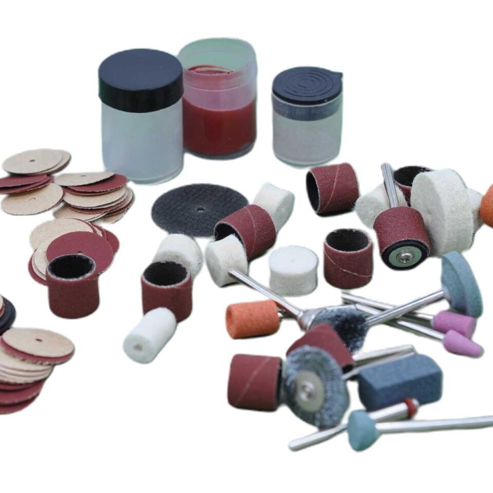 AD 105 Parça Metal Zımpara Gravür Taşlama Oyma Seti Kalıpçı Takımı