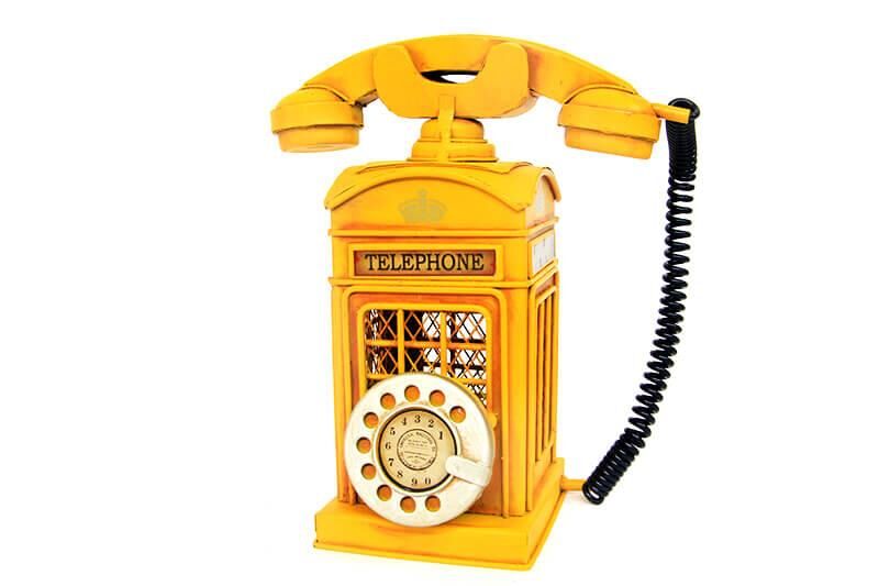 Dekoratif Metal Ahizeli Telefon Kumbara Biblo Hediyelik (C0725) (491491)