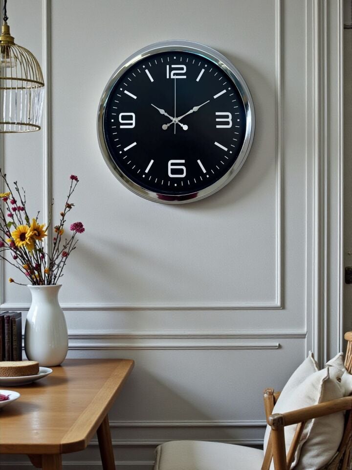 Elegance 40 Cm Metal Büyük Rakamlı Modern Tasarım