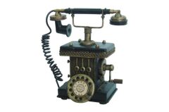 Dekoratif Metal Telefon Kumbaralı Kumbara Biblo Hediyelik (491491)
