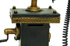 Dekoratif Metal Telefon Kumbaralı Kumbara Biblo Hediyelik (491491)
