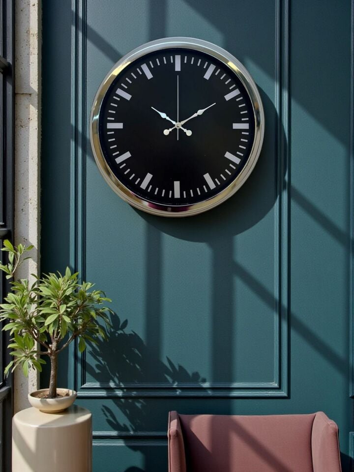 Elegance 40 Cm Metal Dekoratif Duvar Saati