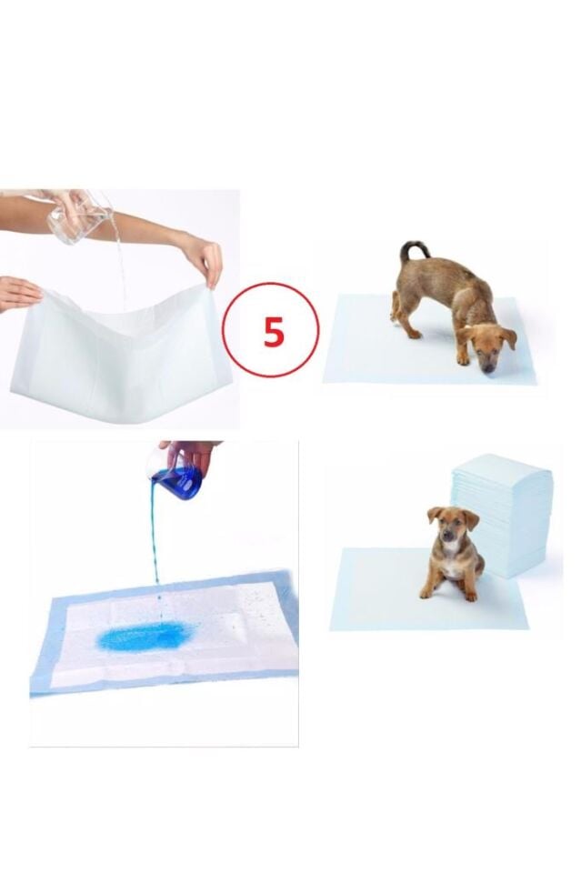 Yıkanabilir Köpek Çiş Pedi - 90 X 60 Cm 5li Paket (491491)