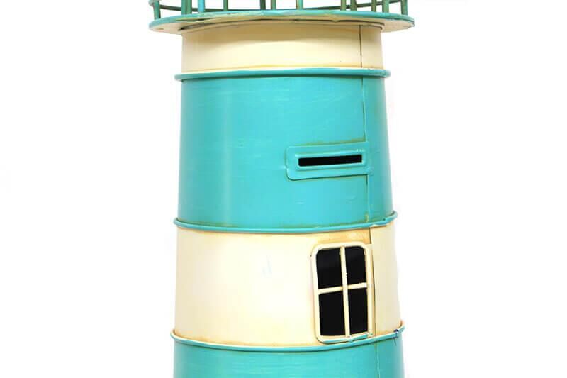 Dekoratif Metal Deniz Feneri Kumbara Vintage Biblo Hediyelik (491491)