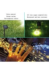 Güneş Enerjili 200 LED Dış Mekan Aydınlatma Şeridi