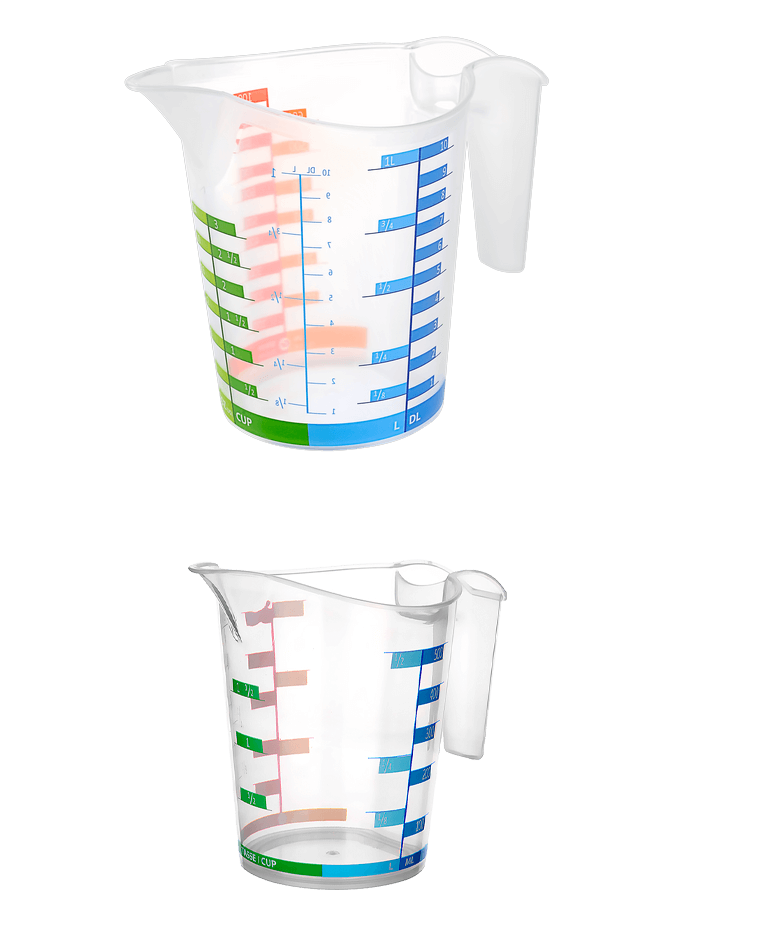 Ölçü Kabı Dereceli Renkli 1000 ML + 500 ML Set (491491)