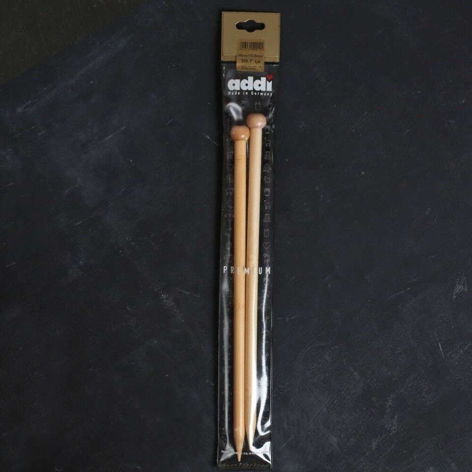 Addi Bambus 12 Mm 35 Cm Bambu Örgü Şişi - 500-7