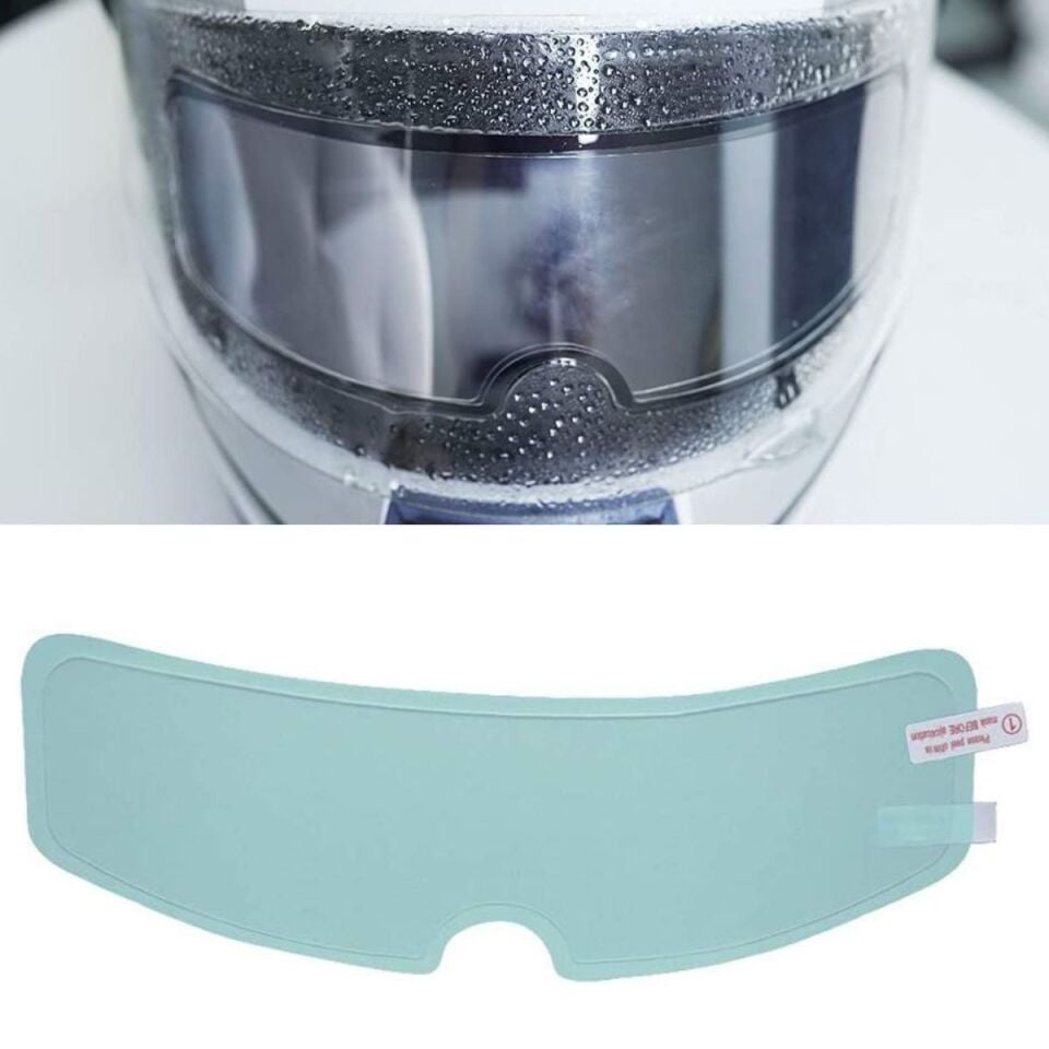 AD Buğu Önleyici Motosiklet Kaskı Vizörü Su Geçirmez Dayanıklı Çizik Koruma Lens Filmi