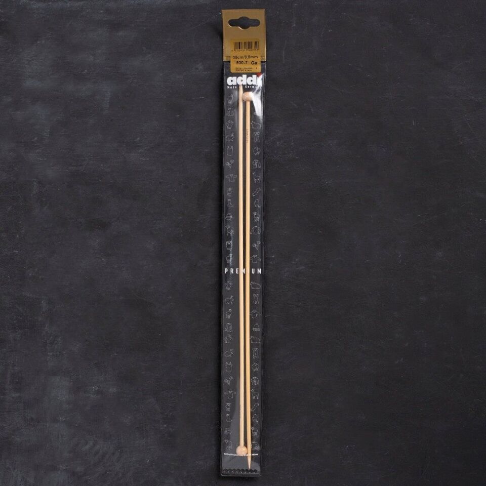 Addi Bambus 3,5mm 35cm Bambu Örgü Şişi - 500-7