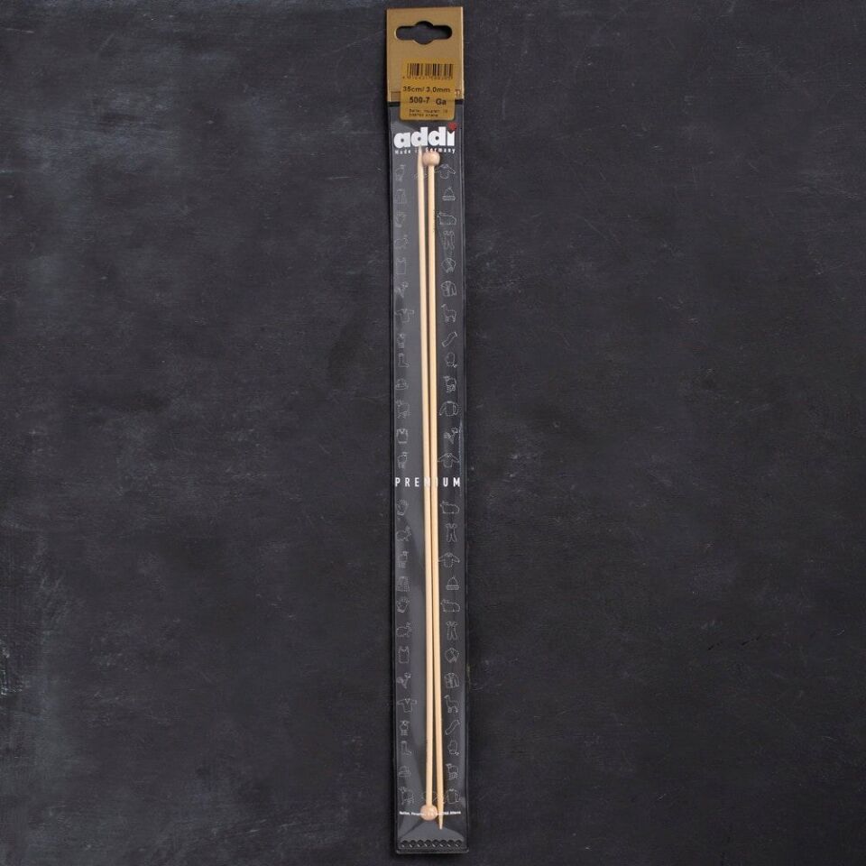 Addi Bambus 3mm 35cm Bambu Örgü Şişi - 500-7