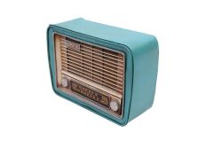 Dekoratif Metal Radyo Kumbaralı Vintage Hediyelik (1666) (491491)