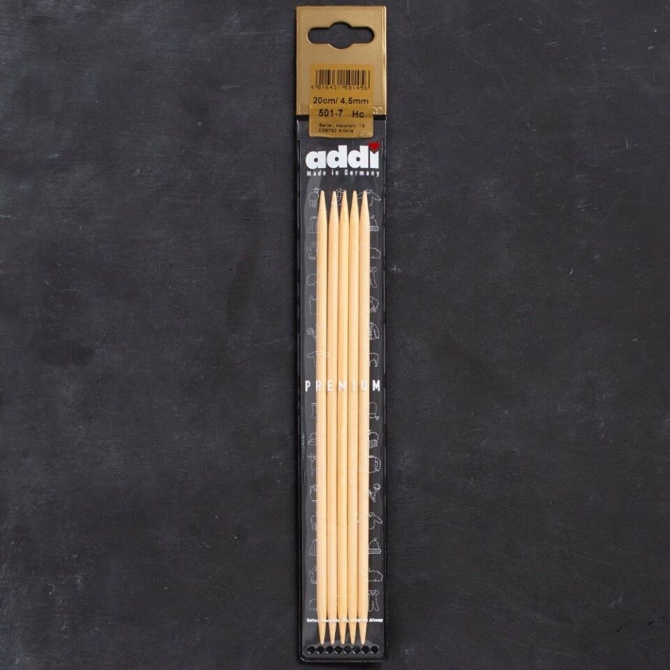 Addi Bambus 4,5mm 20cm Bambu Çorap Şişi - 501-7