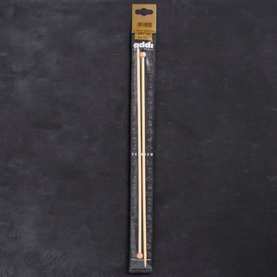 Addi Bambus 4,5mm 35cm Bambu Örgü Şişi - 500-7