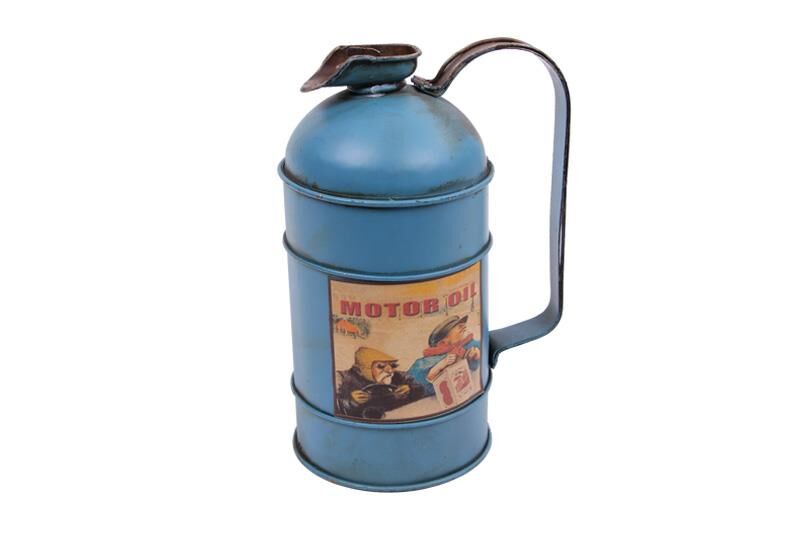 Dekoratif Metal Yakıt Bidonu Kumbaralı Vintage Hediyelik (1179) (491491)